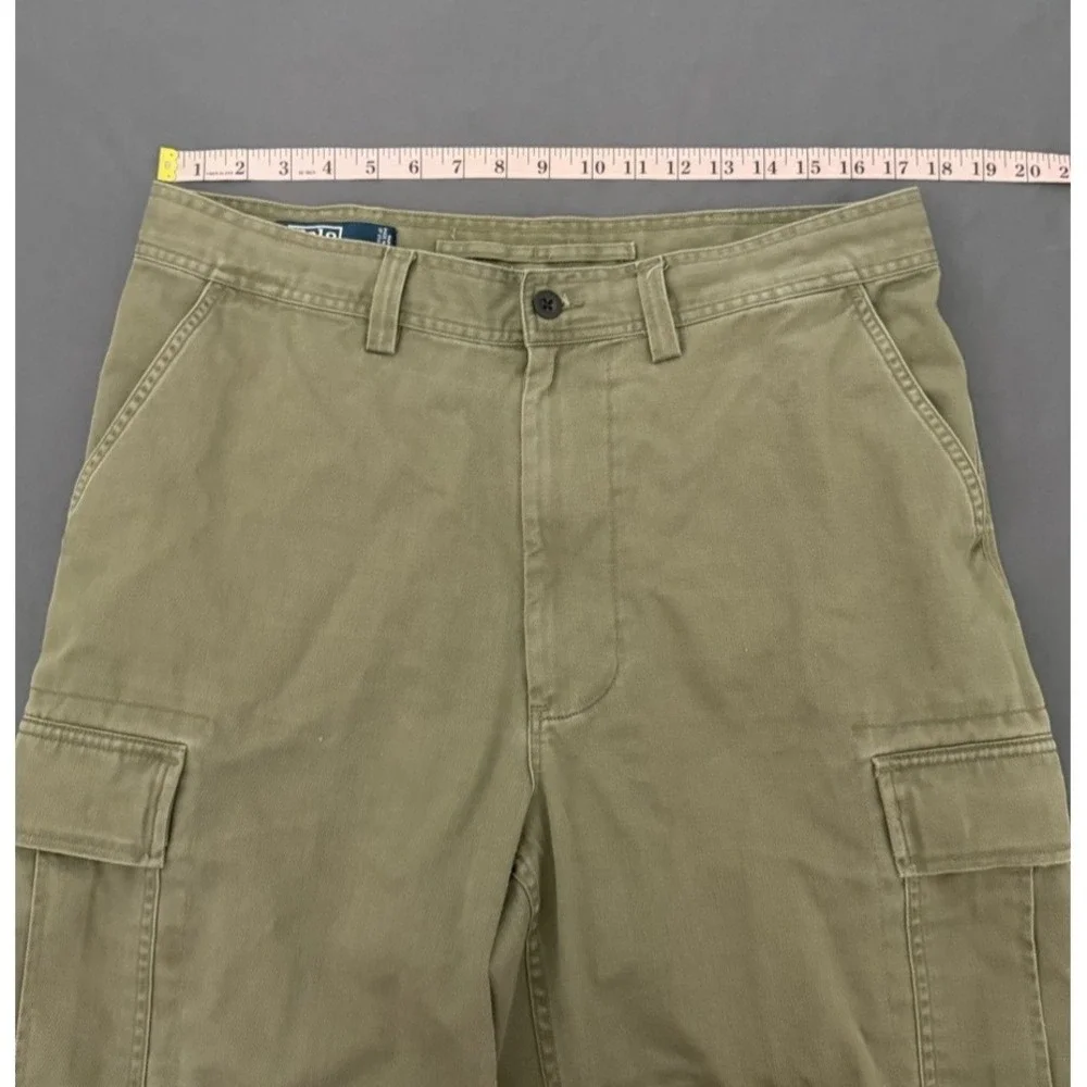 VTG Polo Ralph Lauren Pants Men's Size 36X30 Green RL 67 Chino Cargo Classic